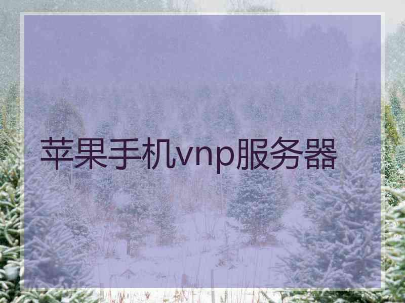 苹果手机vnp服务器