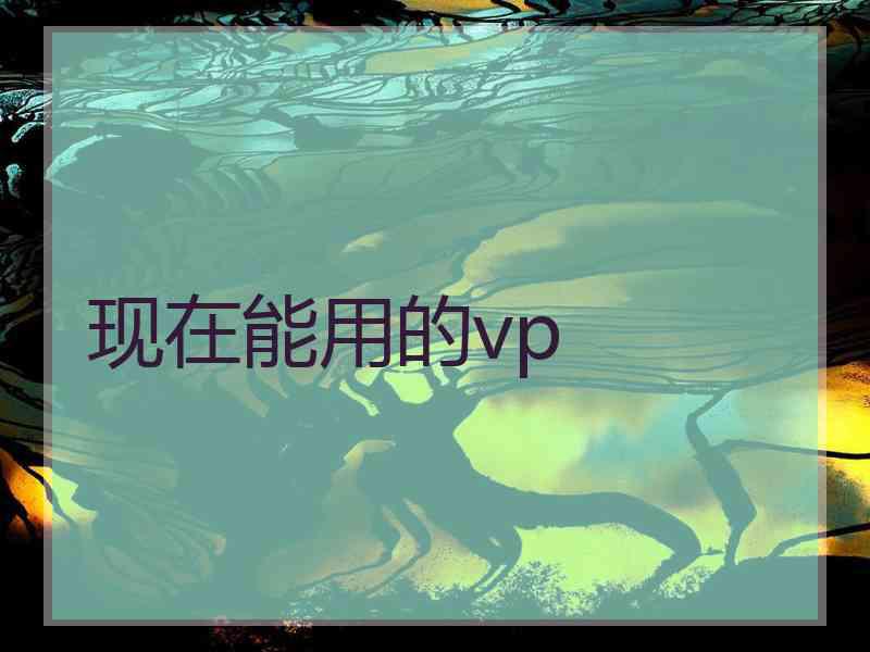 现在能用的vp