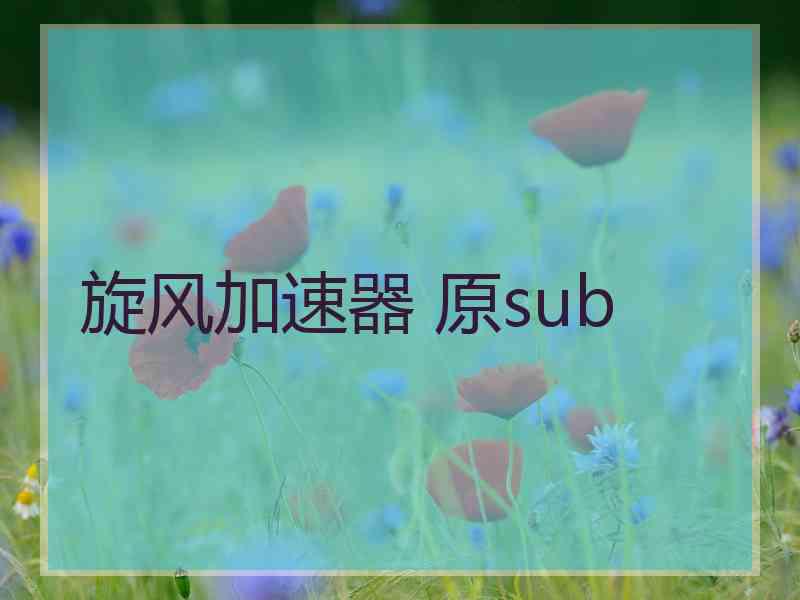 旋风加速器 原sub