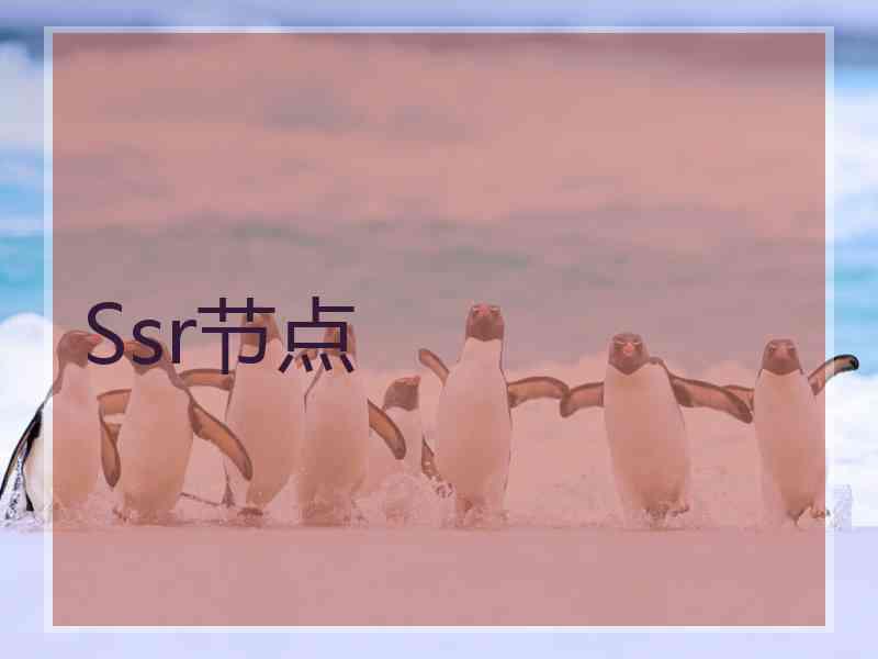 Ssr节点