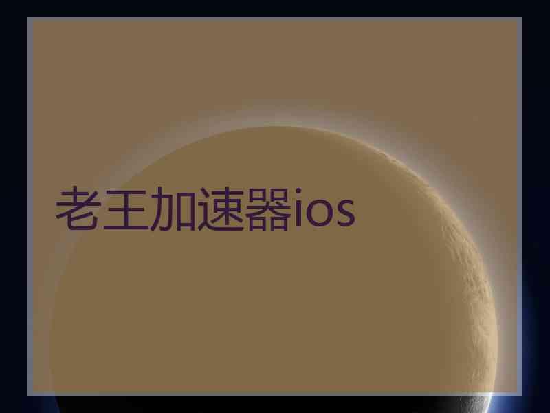 老王加速器ios