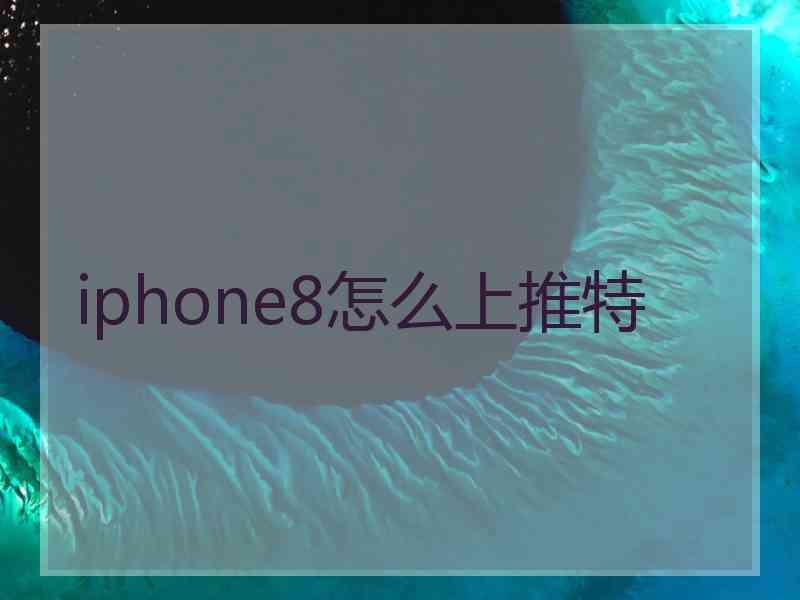 iphone8怎么上推特