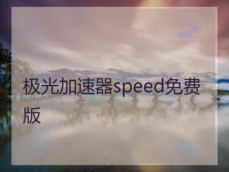 极光加速器speed免费版